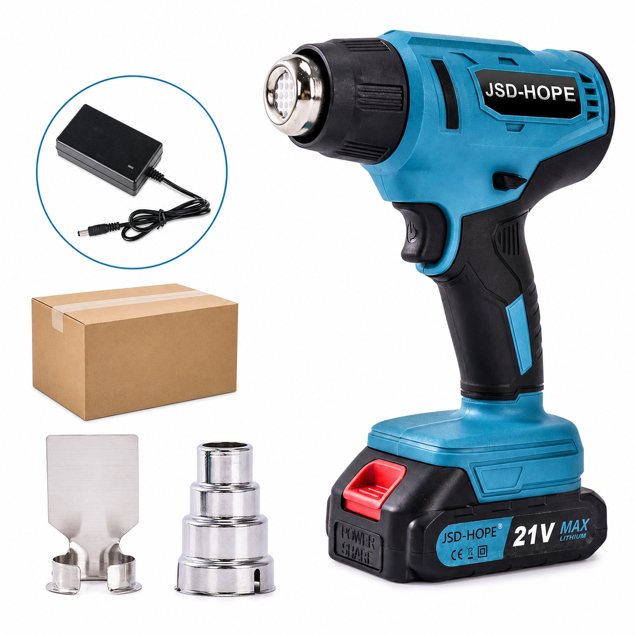 Electronics Repair Team - 21V Cordless Lithium Hot Air Gun,